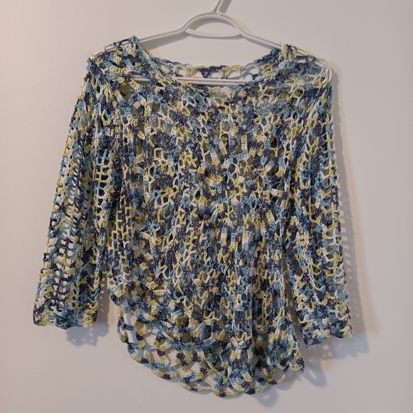 Colorful Crochet Kids Blouse - Picture 2 of 6